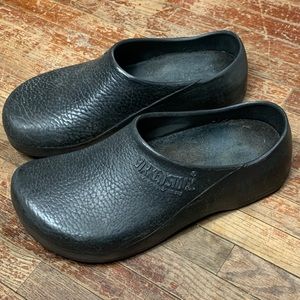 Men’s Birkenstock Ges Gesch Professional Black Rubber Clogs Men Size 43 US 10!